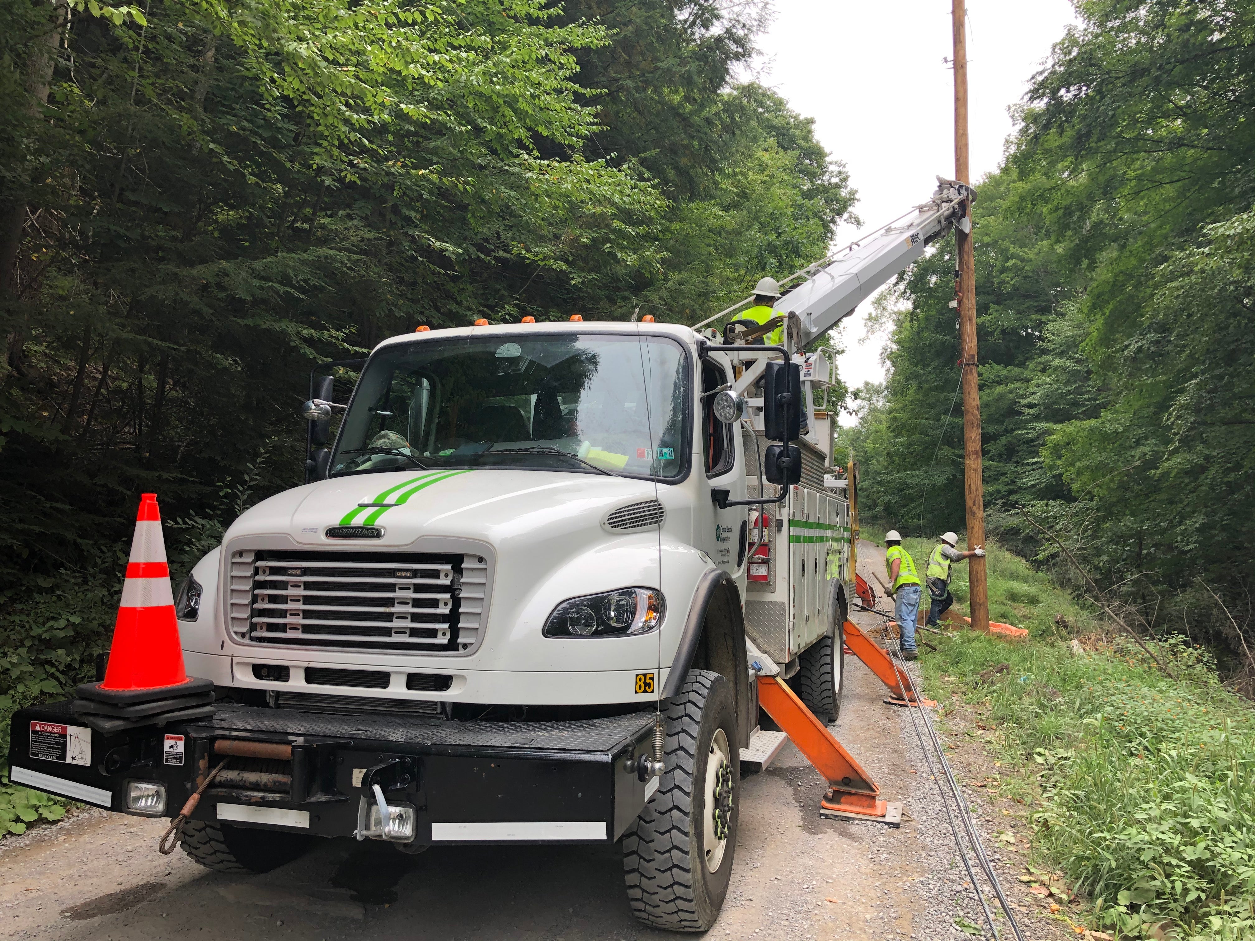 image of power restoration efforts
