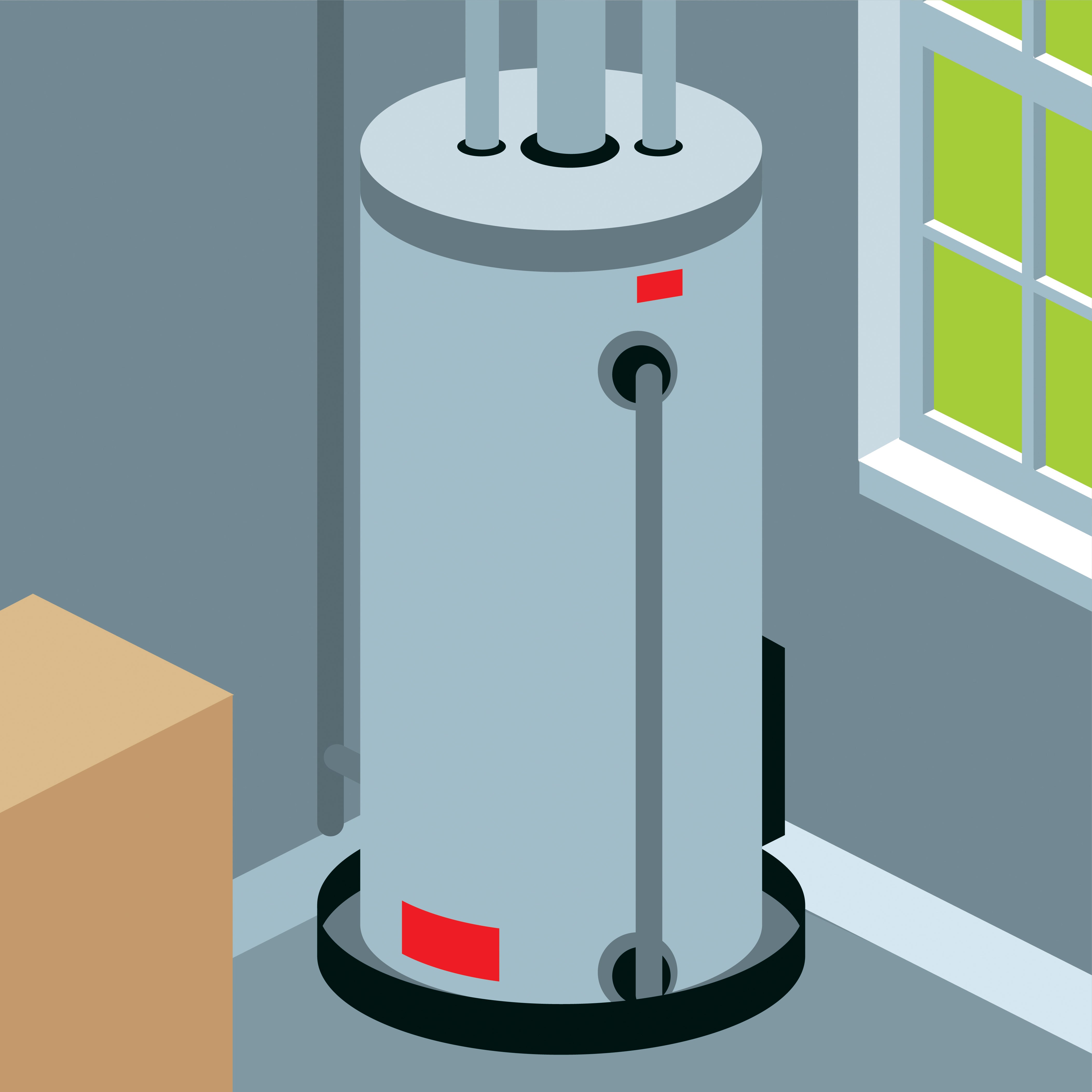 graphic of water heater