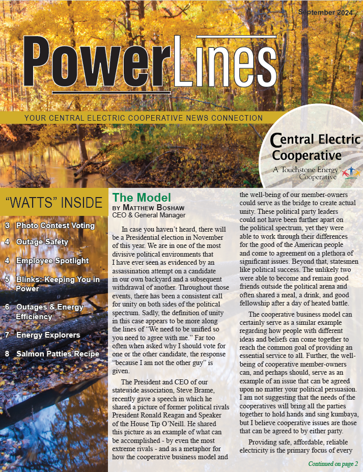 CEC September issue of Power Lines