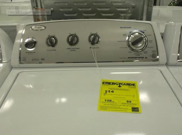 image of appliance price tag