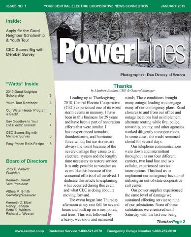 January 2019 Power Lines