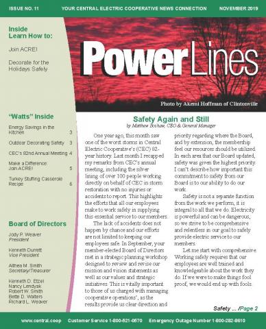November 2019 Power Lines