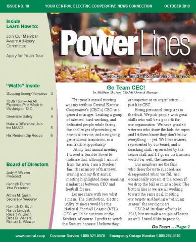 October 2019 Power Lines